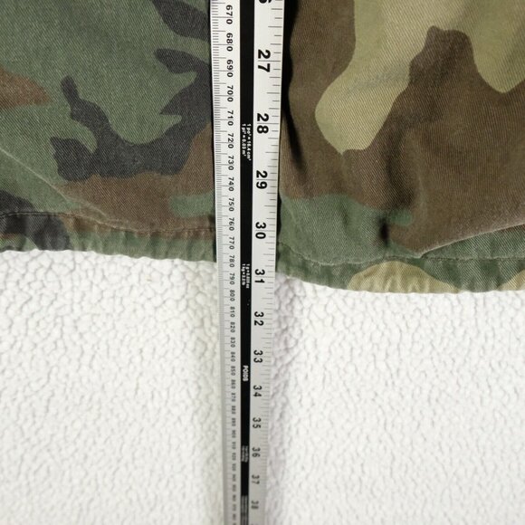 Rothco Field Jacket Mens Small Green Woodland Camo Heavyweight Full Zip Army - Picture 6 of 11